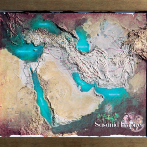 The Sassanid empire Relief Map